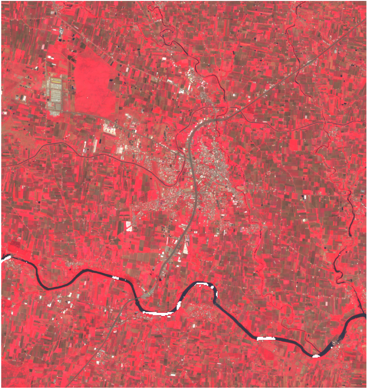 Figure 4b target false-color image